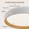 Nordic Japanese Style Round LED Ceiling Lamp for Bedroom - Eye Protection and Home Decor Lighting