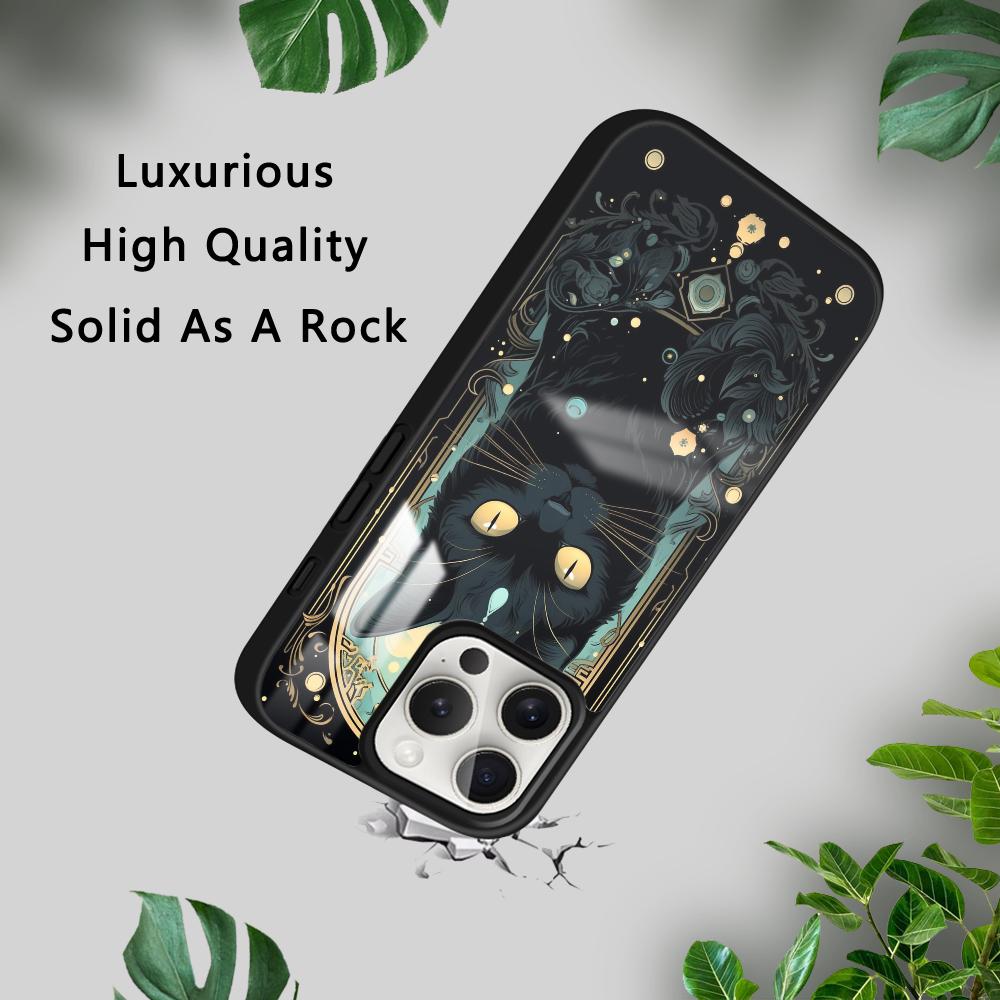 Tarot Mystery Totem Cat Phone Case For iPhone 16 15 14 13 12 11 Pro Xs Max Mini Plus Celulares Hard Funda