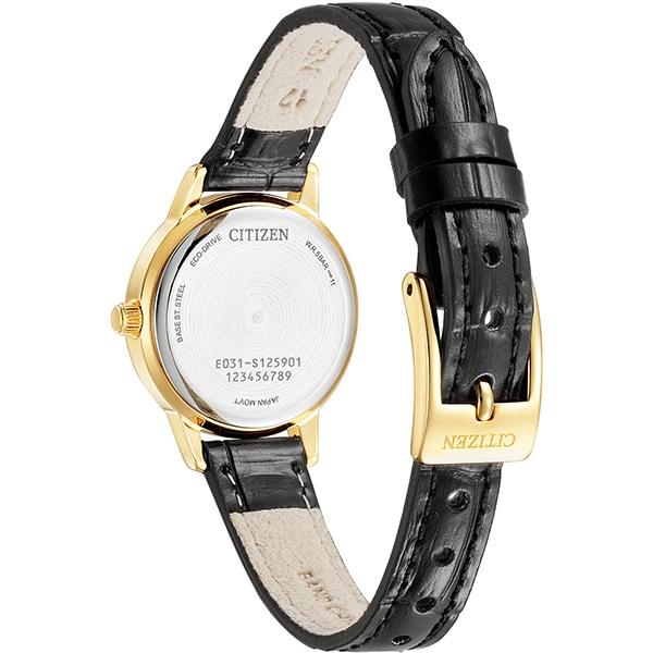 Citizen Женский EM0932-10A ( Смотреть КОЛЛЕКЦИЯ CITIZEN Eco-Drive) Круглые часы, черные, аналоговые