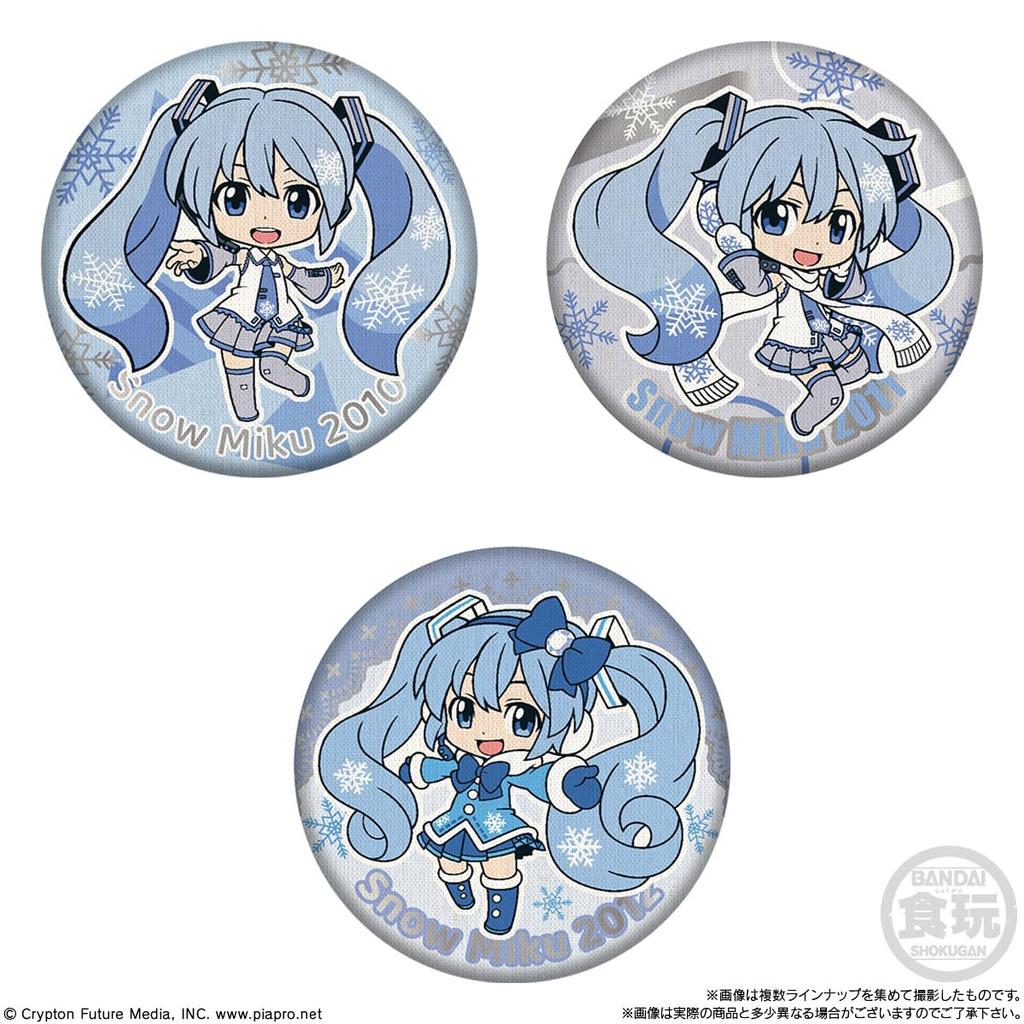 CAN BADGE COLLECTION SNOW MIKU2024 Коллекция значков Snow Candy Gum (Кан Мику) (14 штук) Игрушка/Жевание (Хацунэ Мику/Снежная Мику)