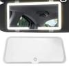 Car Sun Visor LED Makeup Mirror with Three-Color Stepless Dimming