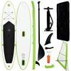 Inflatable SUP Board with Sail Set Green and White