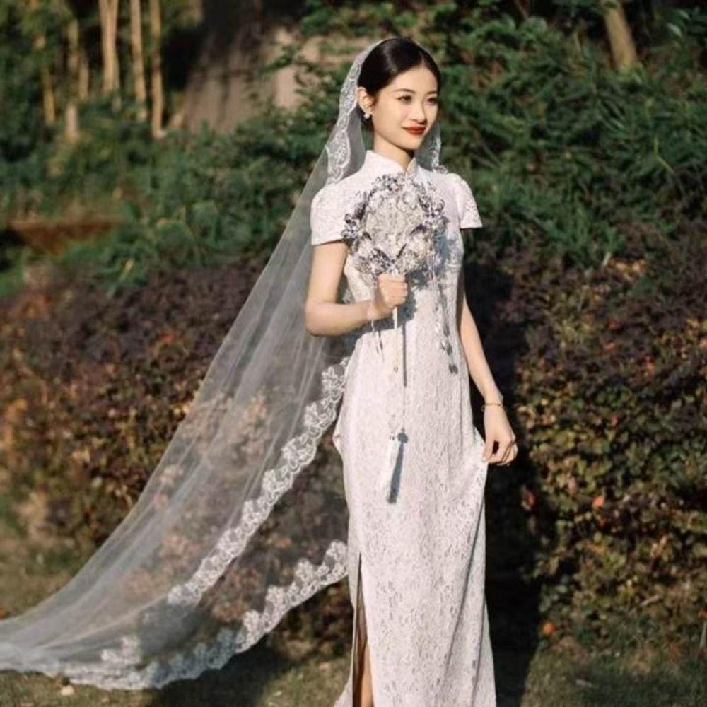 Мягкая фата из тюля, длинная фата невесты, элегантная свадебная фата, свадебные аксессуары