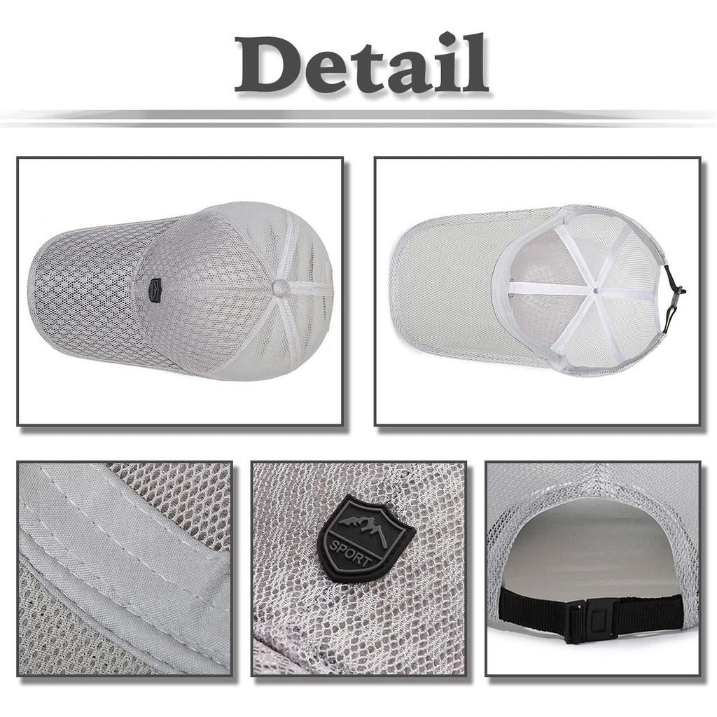 Кепка сетчатая с логотипом, с длинным козырьком, спортивная, для бега, для улицы, мужская, женская, CA580 [Белый Клык] (Светло-серый)