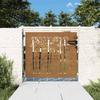 VidaXL Garden Gate 85x75 Cm Corten Steel Bamboo Design 153232