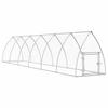 VidaXL Cage for Chickens Silver 600x105x120 Cm Galvanized Steel, Chicken Coop, Chicken Run, Chicken Coop with Run, Hut 172554