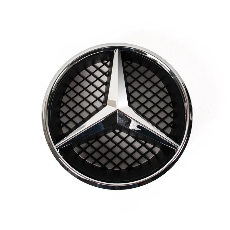 CRM1 1pcs Car Grill Emblem Star Badge Front Grill Logo For Mercedes Benz W204 W205 W213 X253 A B C E S CLA GLB GLC GLE GLS