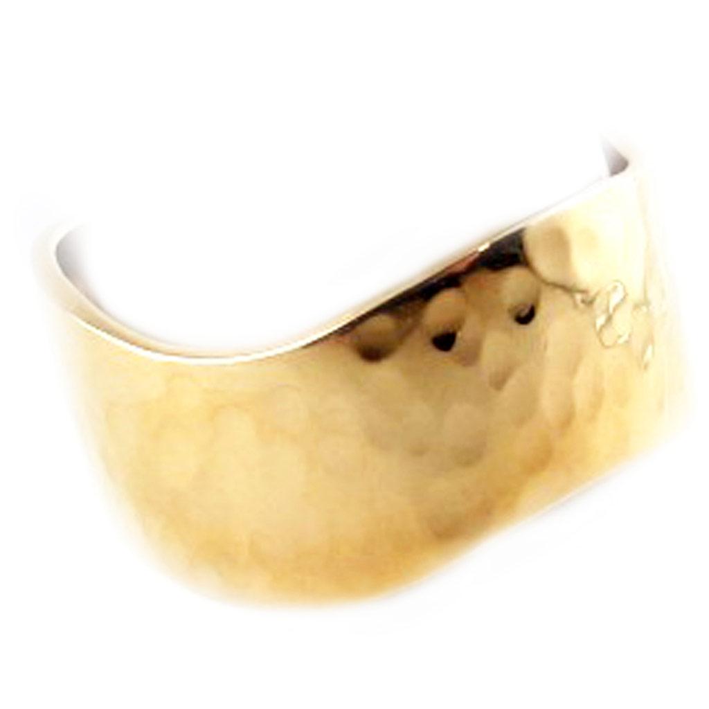 Позолоченное кольцо "Кованый дзен"