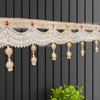 Toran for Door Entrance 38 Inch | Luxury Festoon Latest Bandanwar | Elegant Golden Color, Premium for Main Entrance | 1 Pc Door Toran