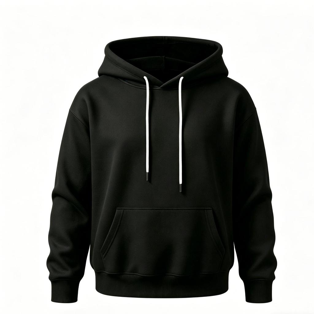 Men's Spring/Autumn Basic Solid Color Hoodie! Heavyweight Cotton Drawstring Kangaroo Pocket Loose-Fit Hoodie, Multi-Color Versatile Casual Top