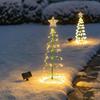 Outdoor Waterproof Christmas Led Solar Tree Light Decoration Solar Powered String Lights NewYear Home Ornament Garden Decoration