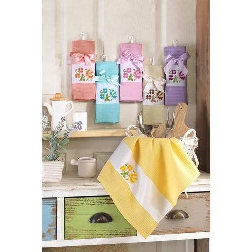 Лена 6 штук диванная вышивка 45 x 65 см хлопковое кухонное полотенце и полотенце для сушки