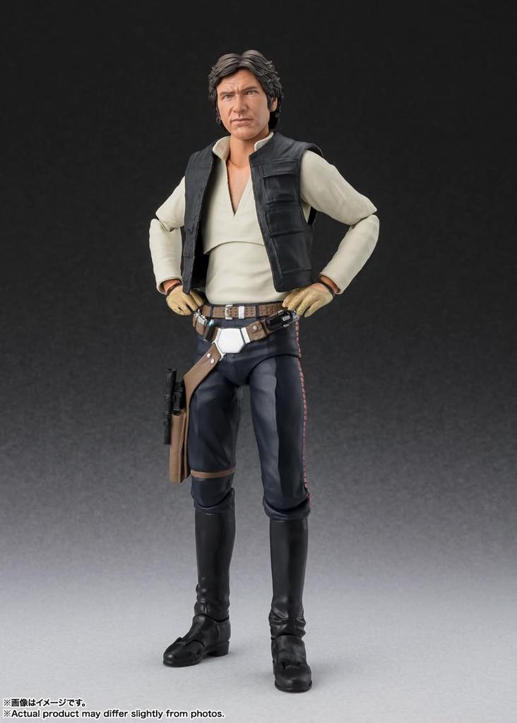 BANDAI SPIRITS S.H.Figuarts Star Wars Episode IV: A New Hope Han Solo - Classic Ver. - (STAR WARS: A New Hope) Approximately 150mm PVC & ABS
