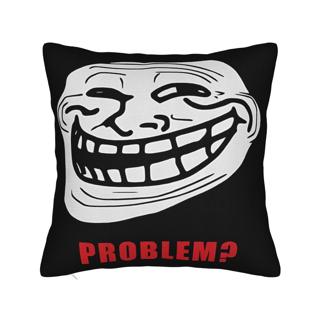 Мем Trollface Rage Comic Смешная Шутка Тролля Интернет Наволочки Винтажная Наволочка Для Свадебной Вечеринки Домашний Декор Чехол на Подушку