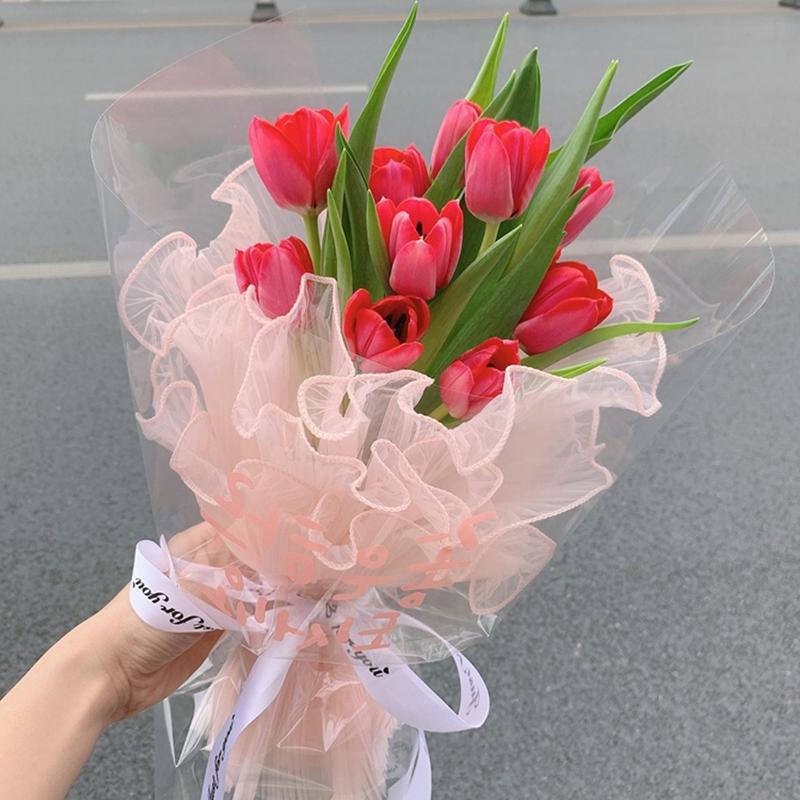 Упаковка для кружевных цветов, цветочные букеты, упаковочная бумага, креативные принадлежности для свадебной вечеринки, флористика