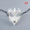 Skull Mask Party Long Teeth Demon Skeleton Half Face Mask Wolf Dragon Tiger Houjuu Nue Mask Cosplay Halloween Costume Props