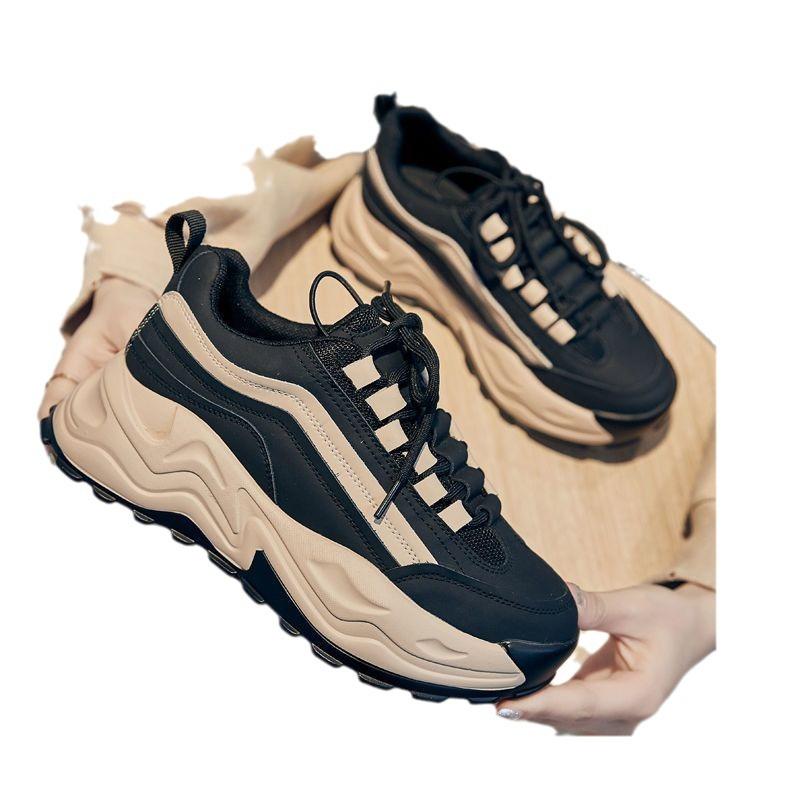 Fried Street Dad Shoes женские Ins модные весенние новые туфли Muffin Shoes повседневные кроссовки на платформе