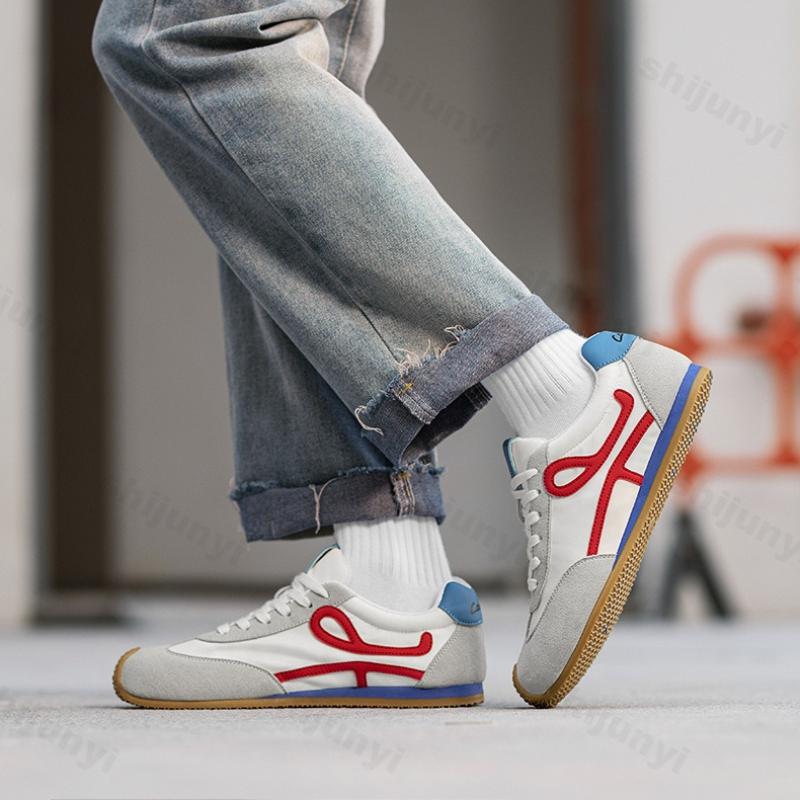 Модные мужские кроссовки 2025 Новая летняя мода Повседневная обувь Удобные трендовые кроссовки Нескользящие на шнуровке Уличные кроссовки для бега Zapatillas