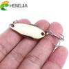 HENGJIA Mini 0.13oz Fishing Spoons Pike Bass Trout Bait Fishing Tackle Hook 4colors