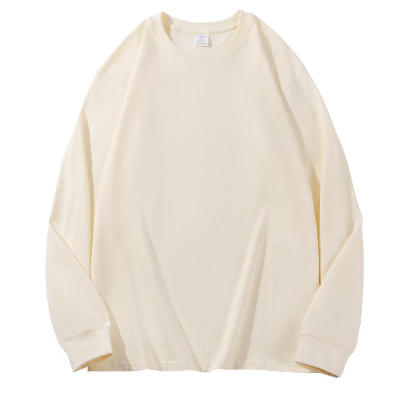 Zirunking Футболки с длинным рукавом унисекс, корейские мужские/женские футболки с длинным рукавом и круглым вырезом, хлопковые футболки свободного покроя, повседневные футболки, топы YIHAN*