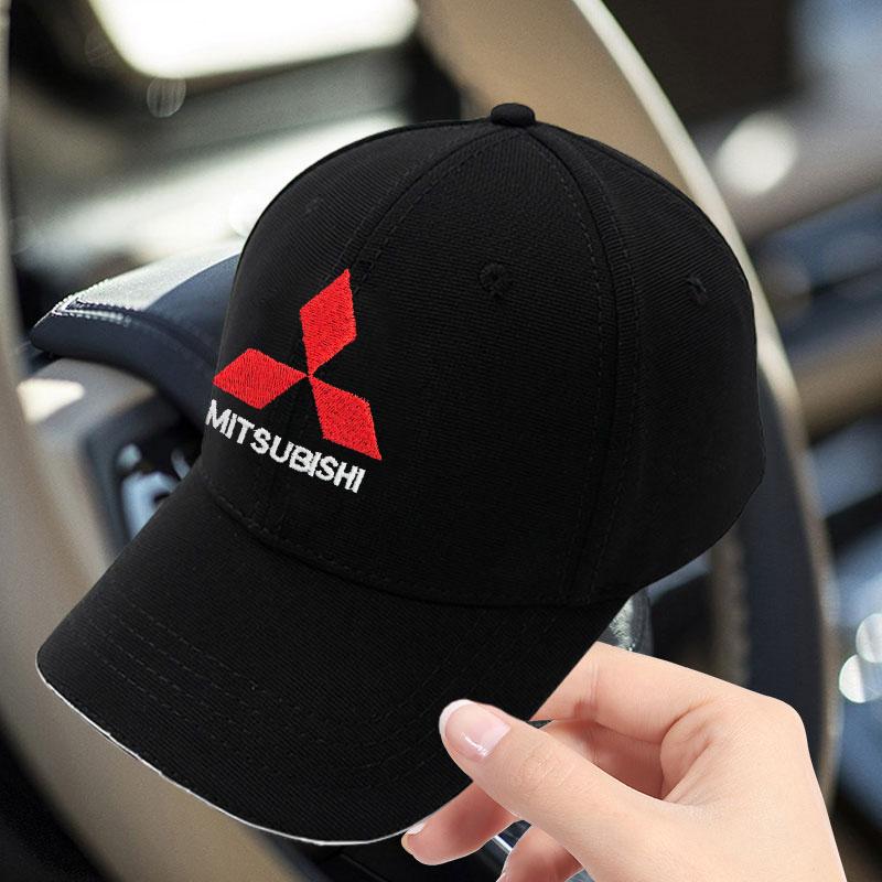 uldf10 1/2Pcs Outdoor Sports Visor Caps Embroidery Baseball Cap For Mitsubishi Pajero Outlander XL Montero Lancer Triton l200 ASX