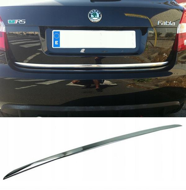 Skoda FABIA II HB - CHROME STRIP Chromed TAILGATE