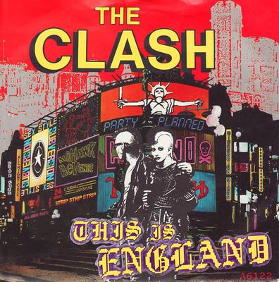 7-дюймовая пластинка CLASH - This Is England / Do It Now A6122 CBS 1985 UK Рок Б/У