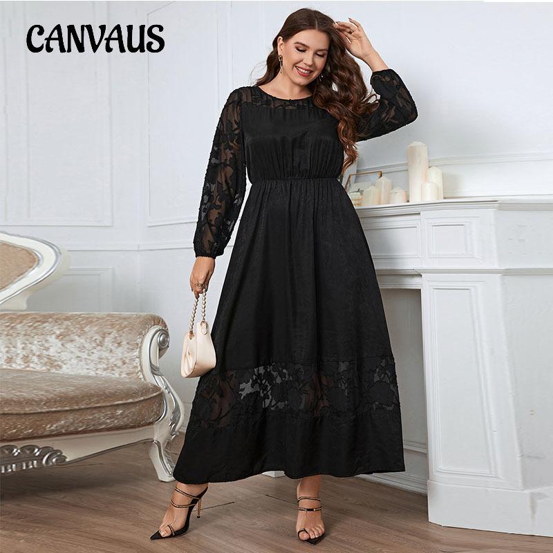 Женское платье больших размеров на весну и осень, кружевное платье длиной до колена, узкие темпераментные платья с длинными рукавами