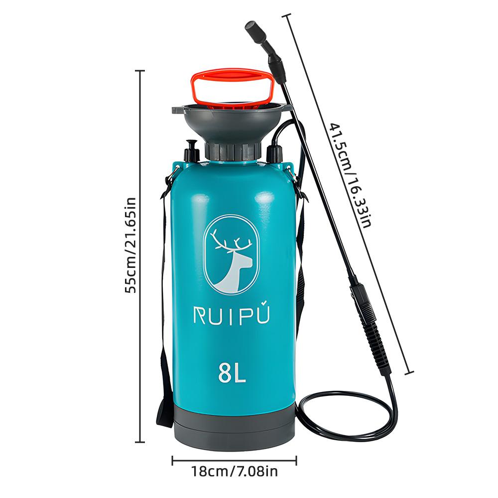 Портативный садовый опрыскиватель под давлением насоса 2,11 галлона/8 л портативный опрыскиватель для газонов и садов с