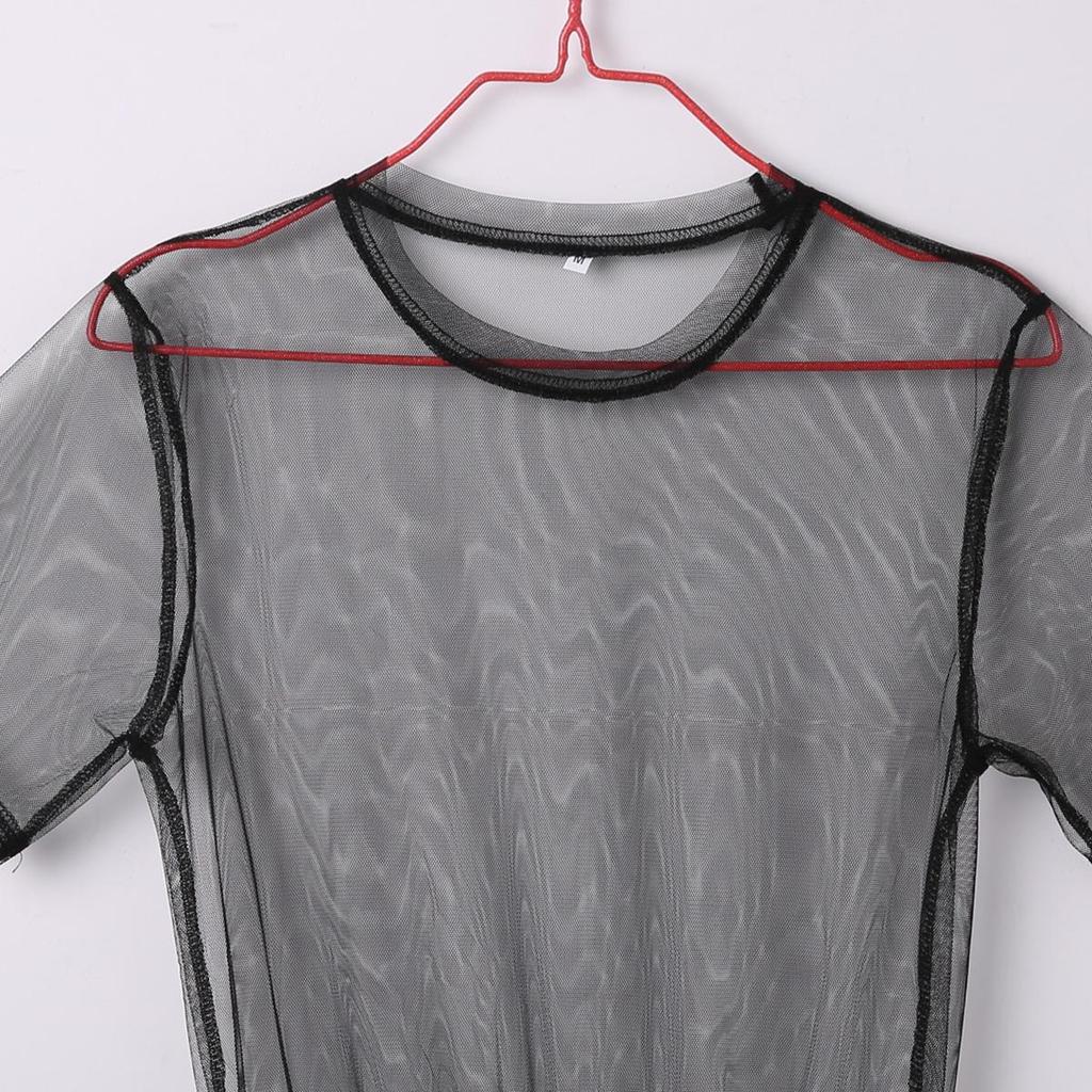 QICED Сетчатый халат, сексуальное модное прозрачное марлевое платье, одежда для ночного клуба