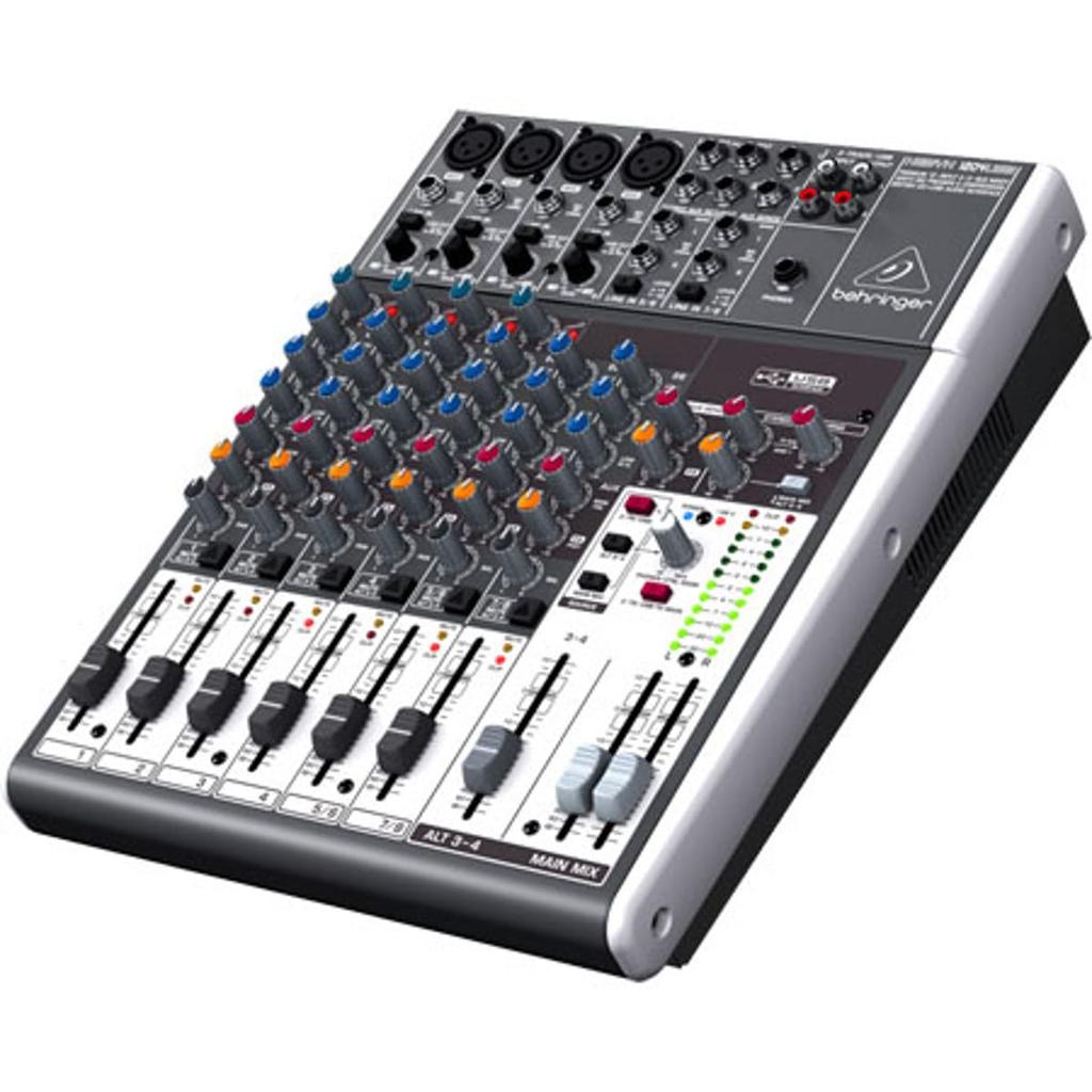 Behringer Analog Mixer 12 Channel 1 Knob Audio Interface XENYX 1204USB Comp/USB