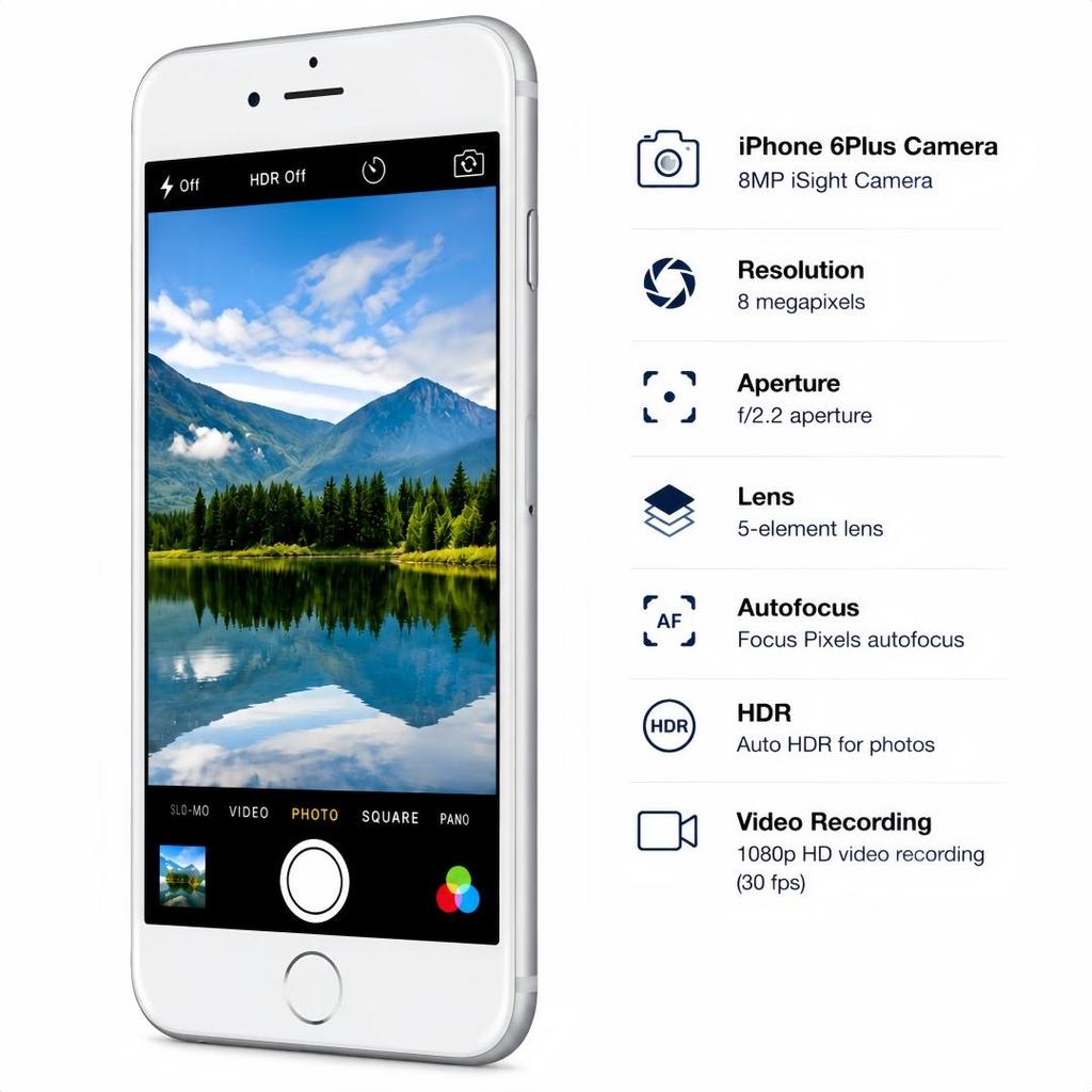 Восстановленный Apple iPhone 6 Plus 128GB Черный/Золотой/Серебристый 5.5" Смартфон с большим экраном Разблокированный Глобальная версия