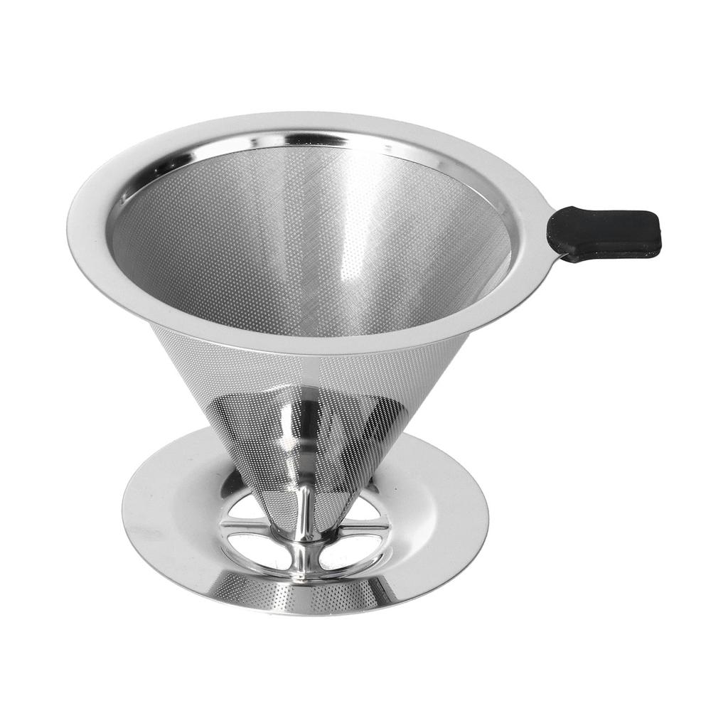 105mm Outer Diameter Coffee Filter Stainless Steel Funnel Type Accurate Coffee Dripper for Home