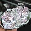 Car Perfume Seat Home Decor Wedding Animal Ornament Car Accessories Crystal Swan Swan Figurine