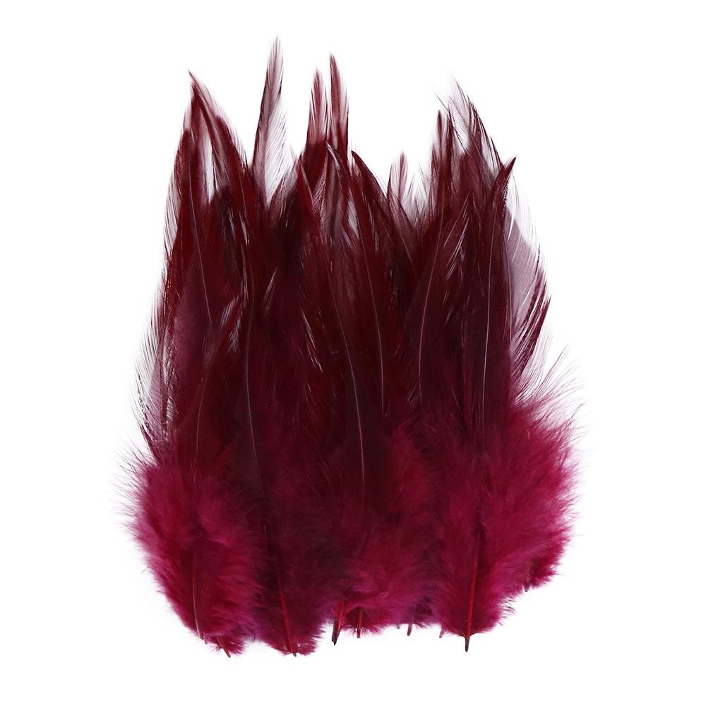Натуральные куриные перья 10-15см Мягкие петушиные перья для шитья Карнавальные свадебные поделки Украшение для платья одежды