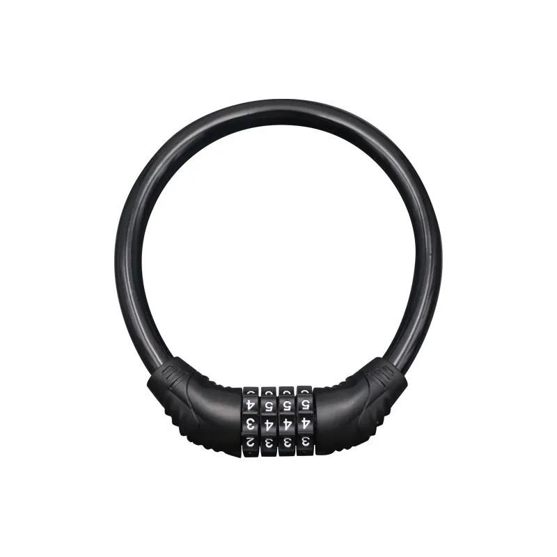 4-цифровой кодовый замок для мотоциклетного троса, противоугонный, из легированной стали, для шоссейного велосипеда MTB, кодовый замок с паролем, защитный навесной замок