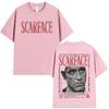 Gangsters Movie Scarface Tshirt Tony Montana Al Pacino Tshirts Unisex Women Clothing Vintage Gothic Oversized T Shirt Streetwear