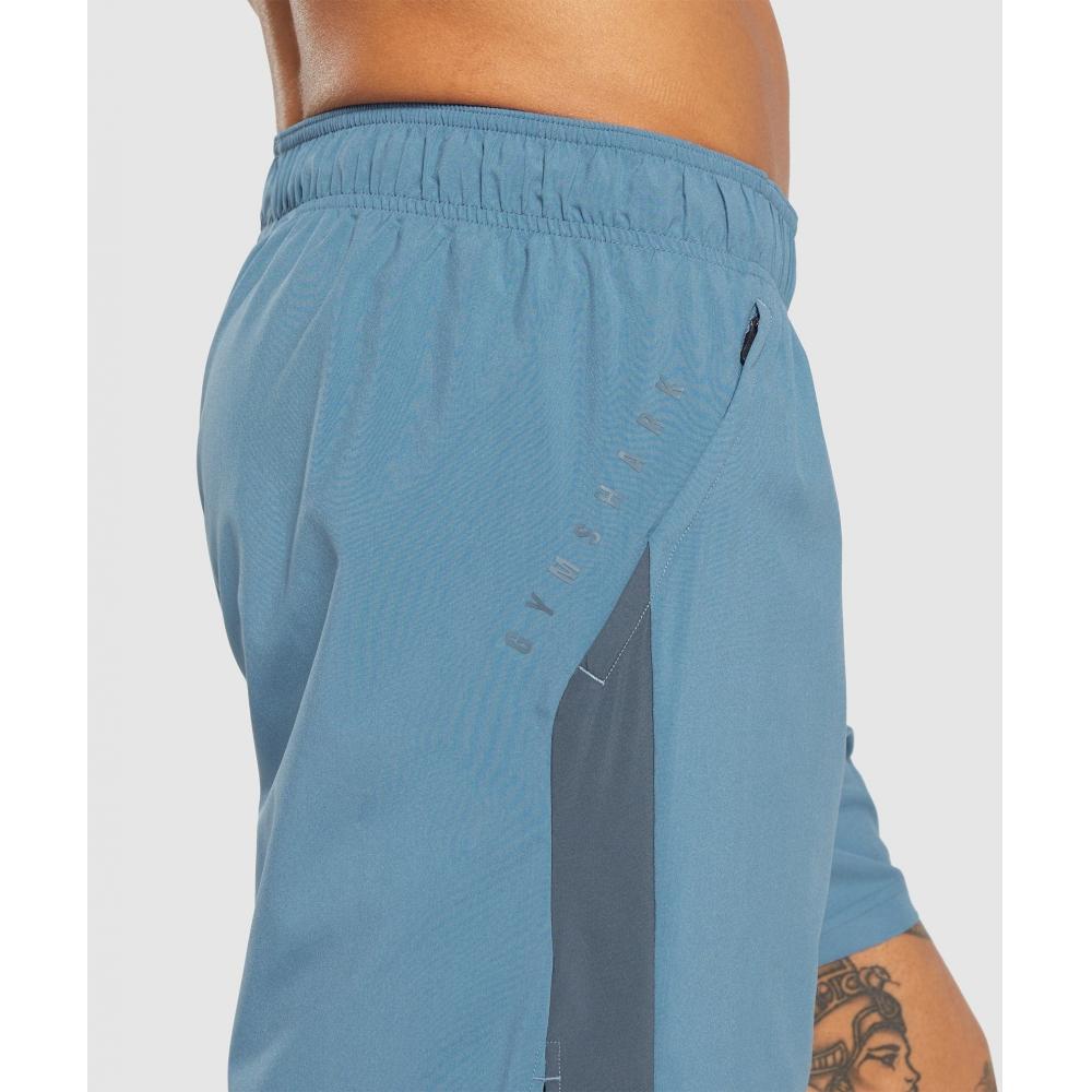 Gymshark Sport 7 Шорты Выцветший голубой Титановый синий A3a1q Ucmz
