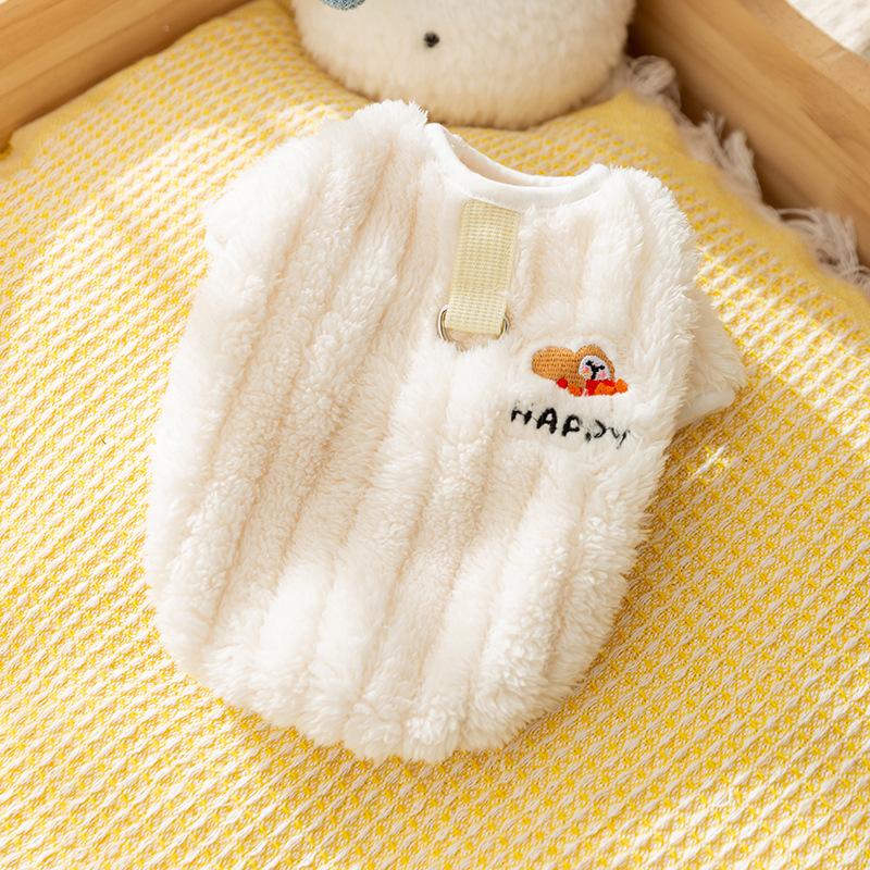 Осенне-зимняя флисовая куртка Shu Cotton Lint для собак, милых красных панд, для двух ног, для средних и маленьких собак, для кошек, для домашних собак
