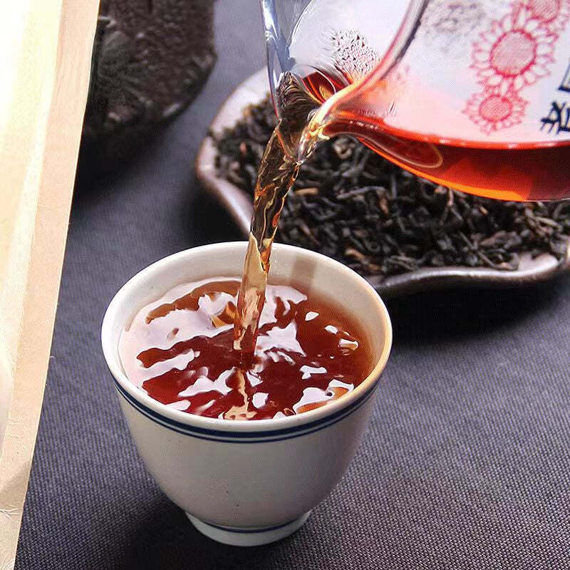 500g Yunnan Cooked Puerh Tea Old Tree Pu-erh Ripe Tea Chinese Pu'er Black Tea