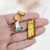 Jonny and Plank Enamel Pin Anime EEnE badge brooch Lapel pin Denim Shirt Collar Childhood Cartoon Jewelry Gift for friends