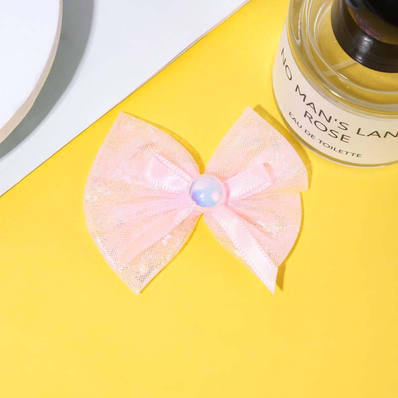 Сетчатый бант из бисера своими руками, детский головной убор и аксессуары для украшений