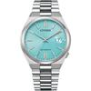 Унисекс NJ0151-88M ( Часы CITIZEN COLLECTION Механические) Круглые часы из серебристого нержавеющего металла