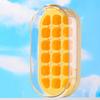 2-in-1 Water Bottle Ice Tray with Straw, One-Click Release, Portable Water Bottle Vertical Ice Cube Mold for Freezer