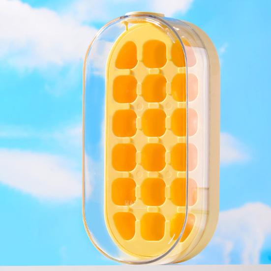 2-in-1 Water Bottle Ice Tray with Straw, One-Click Release, Portable Water Bottle Vertical Ice Cube Mold for Freezer