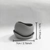 Plastic Irregular Flower Pot Desktop Ornament Plant Container New Flowerpot  Indoor Decor