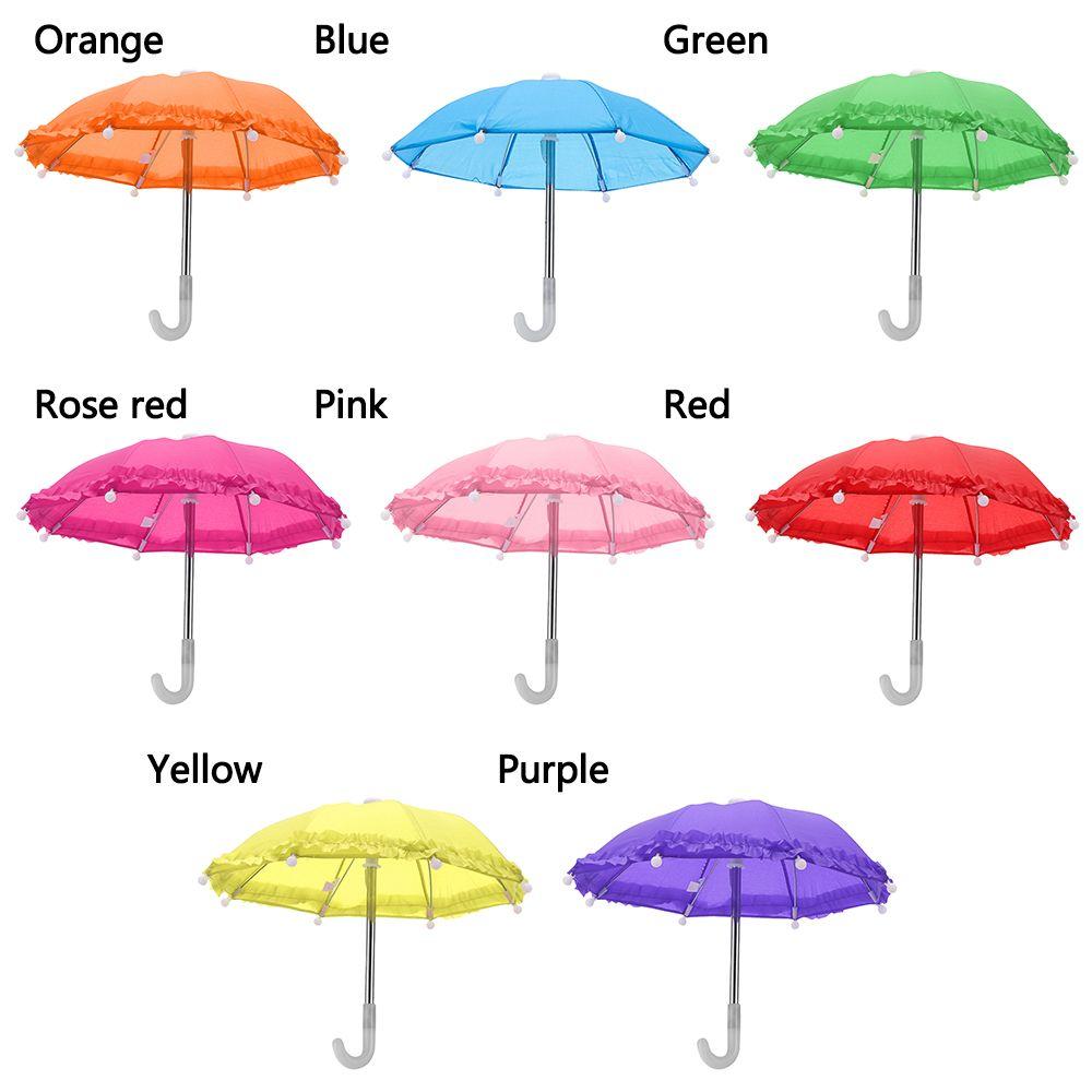 Кукольный домик Костюм Игра Игрушки Украшение Мини Дождевик Кружево Кукла Зонтик Кукла Младенец Аксессуары