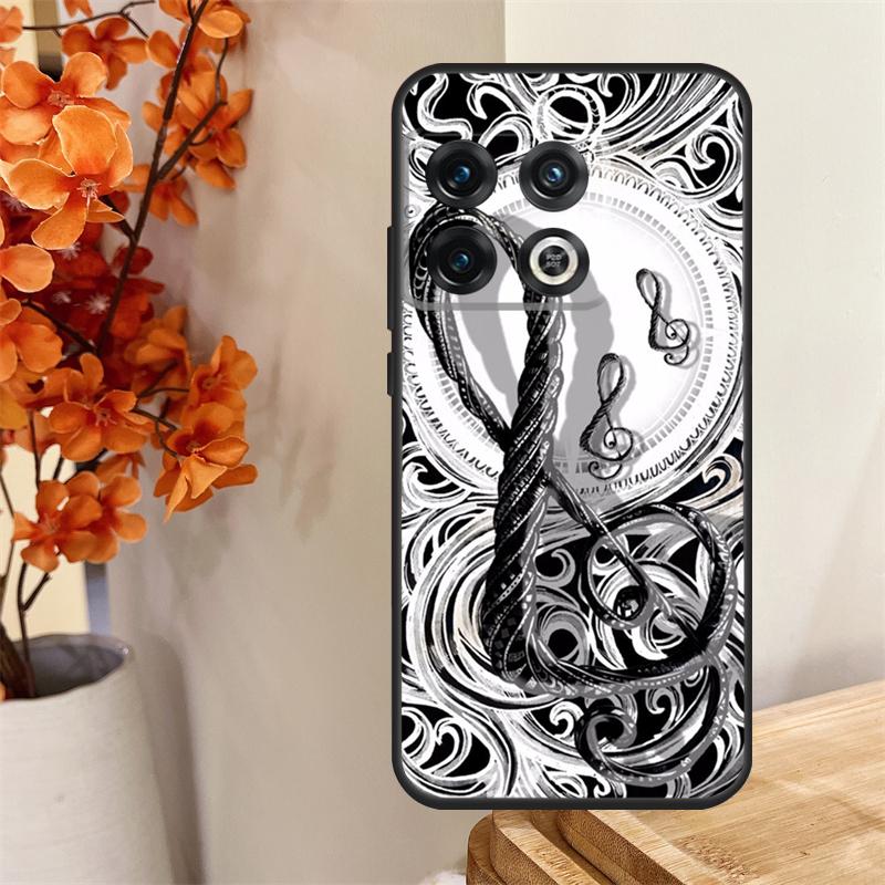 Music Note Musical Treble Clef Funda For OnePlus 8T 10T 13 13R 12 12R 11 10 Pro OnePlus Nord 4 CE 2 3 Lite N30 N20 N10 Case