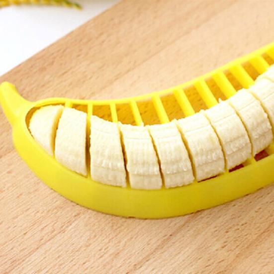 3Pcs Banana Slicer Food Grade Plastic Sharp Blade Multi-functional Fruit Salad Banana Dicer Masher Cutting Tool Kitchen Gadgets