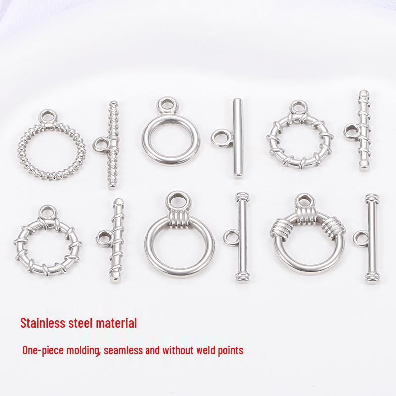 Бесшовный замок-тогл из нержавеющей стали OT для изготовления украшений своими руками: Комплект соединителей для ожерелья и браслета
